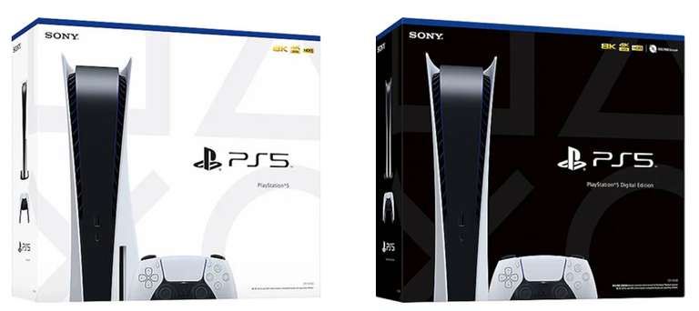 Sony PlayStation 5 Digital Edition für 429,99€ / Disc Edition für 529,99€