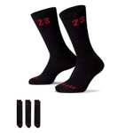 Nike Socken Jordan Essentials Crew 3er Pack schwarz / Größe 34-50