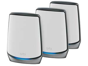 Netgear Orbi Wi-Fi 6, 850 Serie, AX6000, RBK853, Router und 2x Satellit Set, 3er-Bundle