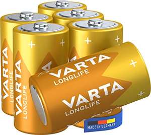 VARTA Batterien C Baby, 6 Stück, Longlife