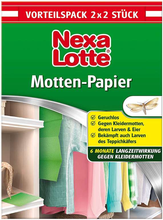 Evergreen "Garden Care Nexa Lotte" Motten-Papier (2x 2 Stück)