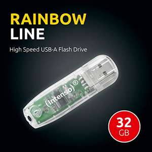 Intenso Rainbow Line 32 GB USB-Stick, USB 2.0, 28mb/s lesen/6,5mb/s schreiben