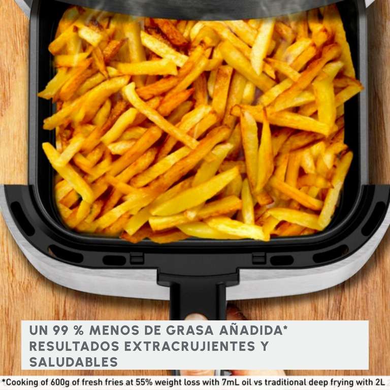 Moulinex Easy Fry 4,2 L EZ501A 2-in-1-Heißluftfritteuse zum Frittieren oder Grillen, digitaler Touchscreen, 16 Programme,