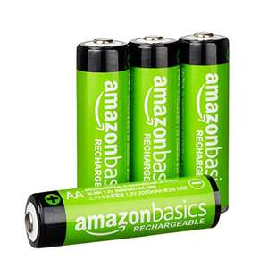 Amazon Basics AA-Batterien, wiederaufladbar, 2000 mAh, vorgeladen, 4 Stück - Preisfehler Amazon