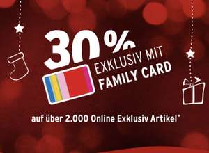 Ernstings Family: 30% Rabatt auf über 2000 online only Artikel mit Family Card