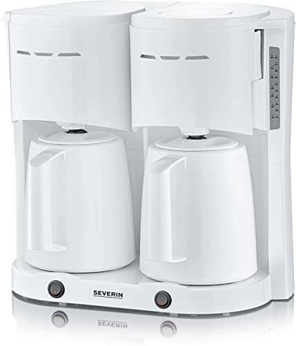SEVERIN KA 5830 Duo-Filterkaffeemaschine mit 2 Thermokannen für jeweils bis zu 8 Kannen, 2 x 1.000 Watt