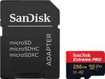 SanDisk Extreme PRO microSDXC UHS-I Speicherkarte 256 GB + Adapter & RescuePRO Deluxe, 200MB/s