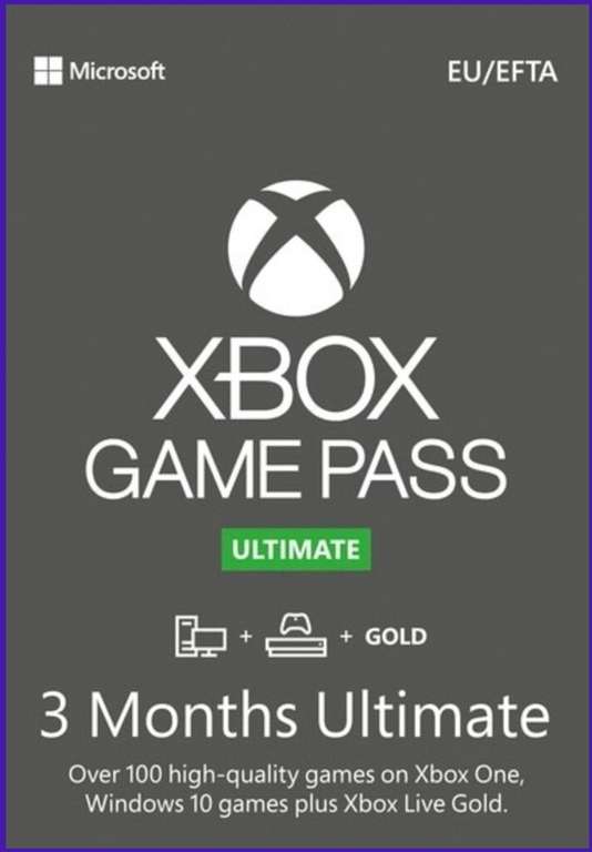 Xbox Game Pass Ultimate – 3 Month Subscription (Xbox One/ Windows 10) Xbox Live Key VPN TURKEY Benötigt