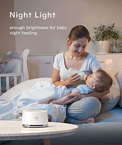 Dreamegg White Noise Machine - D1 Einschlafhilfe für Babys mit Nachtlicht