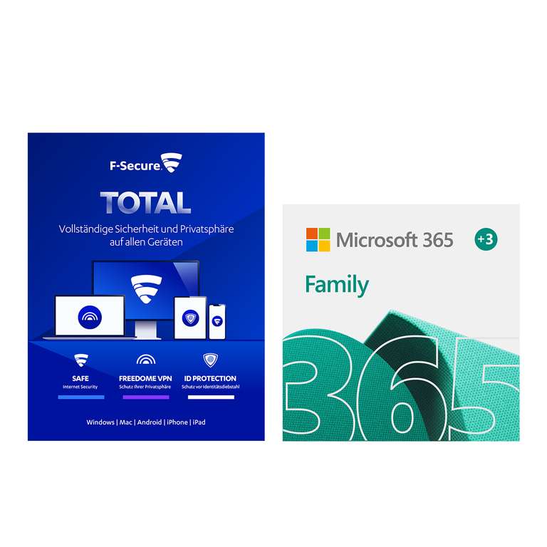 Microsoft 365 Family [6 User] 15mon + F-Secure Total [7 Device]