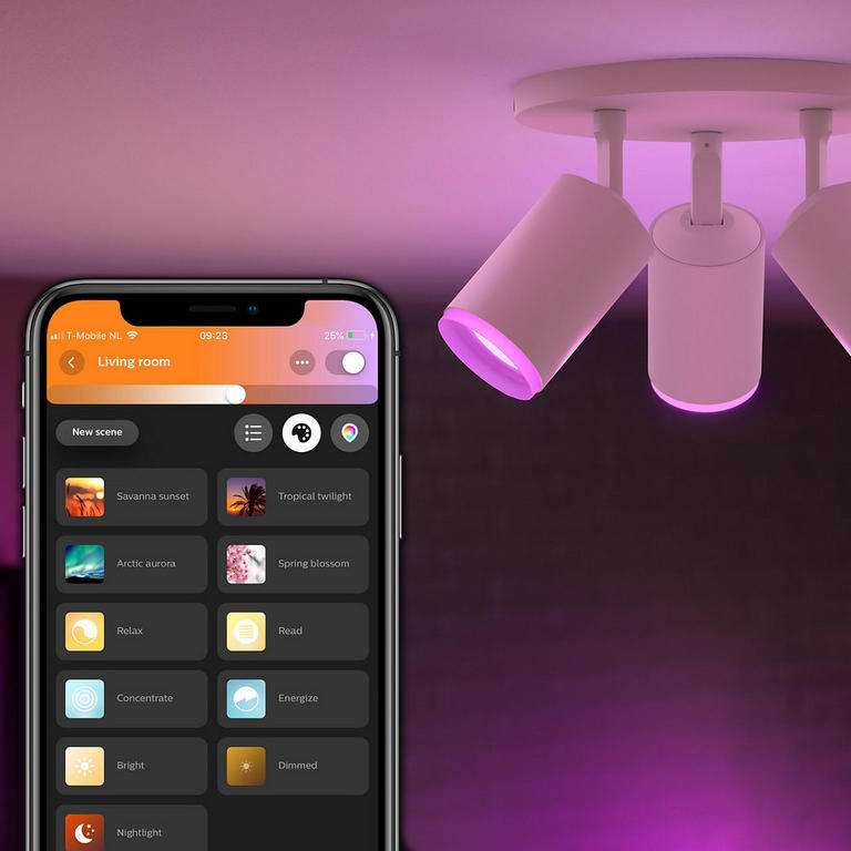Philips Hue White and Color Ambiance Fugato Spot 3-flammig Weiß oder Schwarz