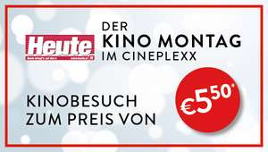 Heute Kino Montag: Cineplexx und Constantin Kinos 5,50€ pro Ticket