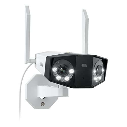 Reolink Duo Wifi Überwachungskamera; 180 Grad Weitwinkel; Spotlight, FTP, 2 Linsen, 30m Nachtsicht, 2-Wege-Audio, intelligente Erkennung