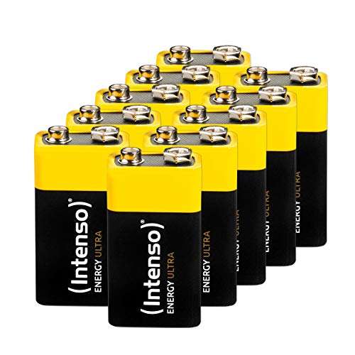 10x Intenso Energy Ultra 9V Block Alkaline Batterie - 6LR61