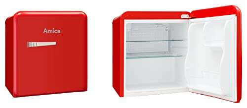 Amica KBR 331 100 R Retro Mini-Kühlschrank