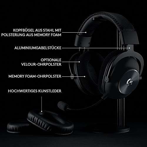 Logitech G PRO X LIGHTSPEED Kabelloses Gaming-Headset mit Blue VO!CE Mikrofonfiltertechnologie