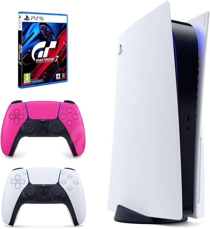 PlayStation 5 + Gran Turismo 7 + DualSense Controller (pink)