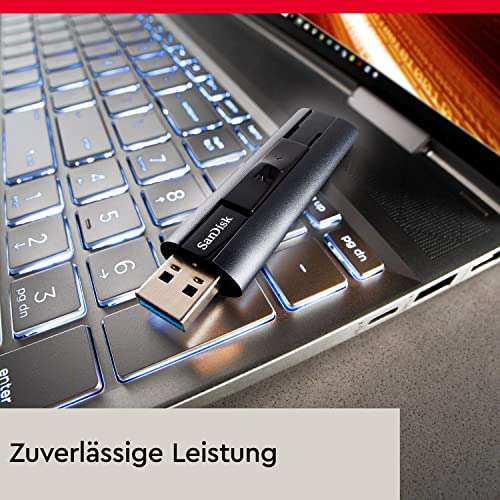 SanDisk Extreme PRO USB 3.2 SSD Stick 256 GB, Lesen 420 MB/s, Schreiben 380 MB/s