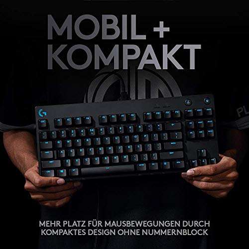 Logitech G Pro Gaming Keyboard, TKL, GX-BLUE