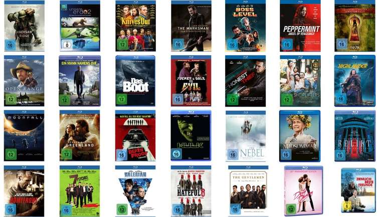 6 Blu-Rays für 30€ bei Amazon - Auswahl aus mehr als 500 Filmen - NEUE AKTION mit weiteren Titeln unter neuem Link im Deal -