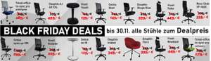 Black Friday Deals bis 30.11 viele Top Marken (Sedus, Dauphin, Rovo, Viasit) Bürostühle zum Bestpreis, Jeder Bürostuhl hat 5 Jahre Garantie