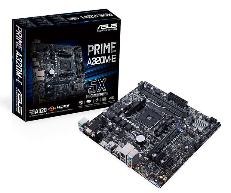 Asus Prime A320M-E, AMD AM4 µATX Mainboard