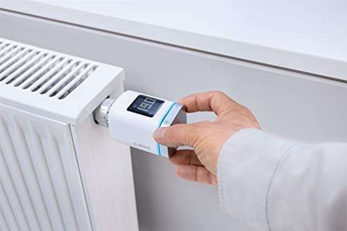 Bosch Smart Home Heizkörperthermostat II, smartes Thermostat mit App-Funktion, kompatibel mit Amazon Alexa, Google Home und Apple HomeKit