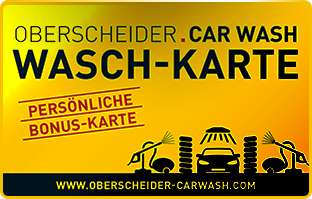 Oberscheider-Carwash: +30% auf die Prepaid-Karte (ab 100 EUR)