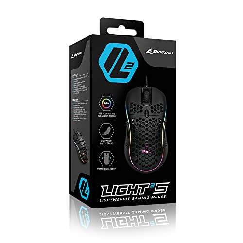 Sharkoon Light² S, RGB Gaming Maus
