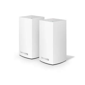Linksys Velop WHW0102 Dual-Band Mesh WiFi 5-System (AC1200) WLAN-Router, 2er-Pack