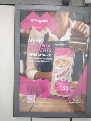 Für Magenta Kunden: 1x/Woche einen Kaffee um 1,50 Euro bei Anker