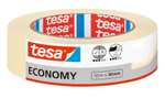 Tesa Malerband ECONOMY, Bis zu 4 Tage nach Gebrauch rückstandslos entfernbar, 50 m x 30 mm