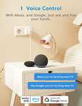 Meross WLAN Steckdosen MSS310TRI 3er Pack mit Stromverbrauchsmessung Google Home & Alexa kompatibel