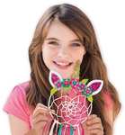 Lena 42701 - Bastelset Dreamcatcher Einhorn, 56 Teile Komplettset zum Traumfänger basteln