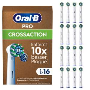 Oral-B Pro CrossAction Aufsteckbürsten für elektrische Zahnbürste, 16 Stück
