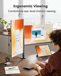 ErGear Monitor Halterung für 2 Monitore für 13-32 Zoll Bildschirme, 8 kg pro Arm, [China Händler - Versand durch Amazon]