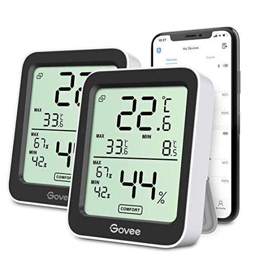 Govee H5075 Bluetooth Hygrometer Thermometer 2er Pack