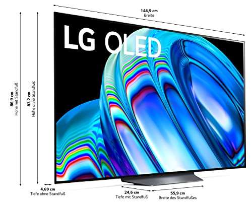 LG "OLED65B29LA" 65 Zoll OLED Fernseher (Cinema HDR, 120 Hz, Smart TV, 2022 Modell)