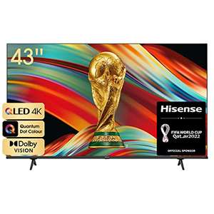 Hisense 43E7HQ Hisense QLED Smart-TV 43" (4K, HDR10, HLG, Dolby Vision, DTS Virtual, 60Hz Panel, Bluetooth, Alexa Built-in, VIDAA Voice)