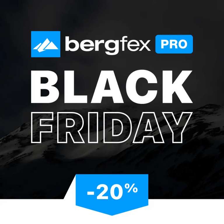 Bergfex PRO - 20% Black Friday Angebot