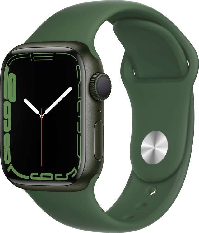 Apple Smartwatch Watch Series 7, Aluminium, GPS + Cellular, grün , 41mm