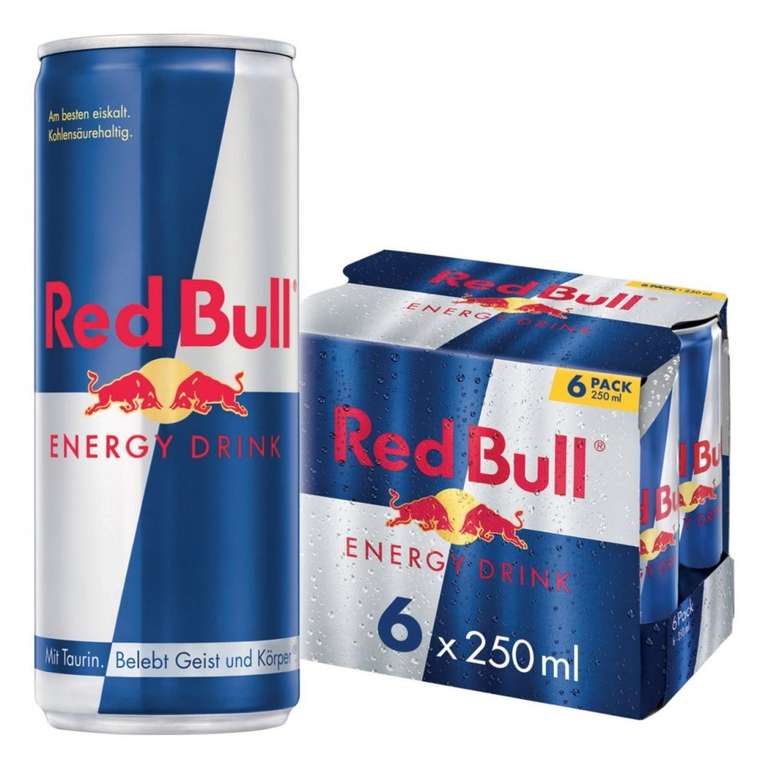 [Hofer] 6er-Pack Red Bull (Regulär oder Sugarfree) um 0,89 Cent pro Dose
