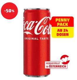 [Penny] Coca-Cola 0,33l Dose im 24er Tray für 10,58 € (0,44 € pro Dose)