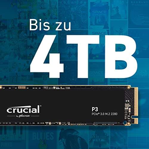 Crucial P3 1TB M.2 PCIe Gen3 NVMe SSD