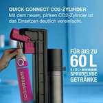 SodaStream Wassersprudler DUO mit CO2-Zylinder, 2x 1L Glasflasche und 2x 1L spülmaschinenfeste Kunststoff-Flasche, Farbe: Titan