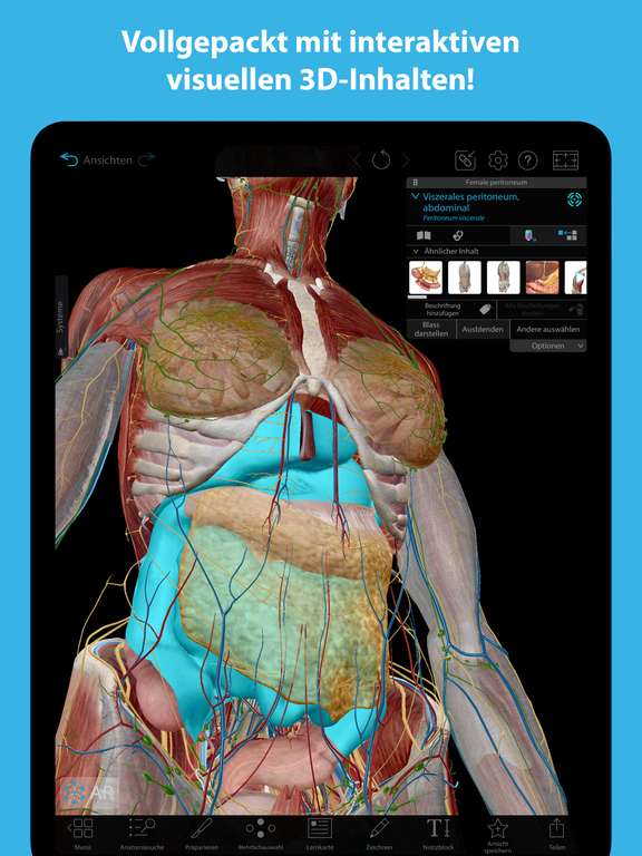 iOS - & Android App - Atlas der Humananatomie 2023