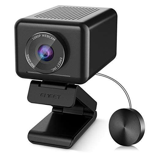 eMeet Jupiter 1080P Webcam mit Lautsprecher und 4 eingebauten Mikrofonen