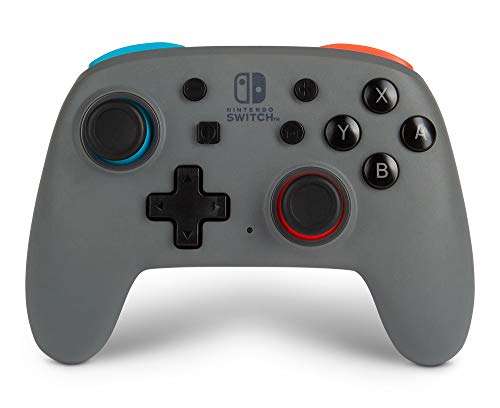 PowerA Nano Enhanced Wireless Controller Nintendo Switch, grey/neon