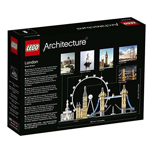 LEGO Architecture London Set, Skyline-Modellbausatz mit London Eye, Big Ben, Tower Bridge