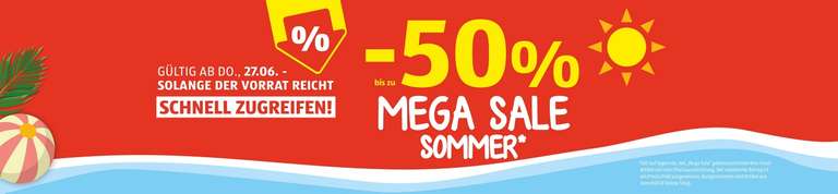 HOFER Mega Sommer Sale bis zu -50 Prozent